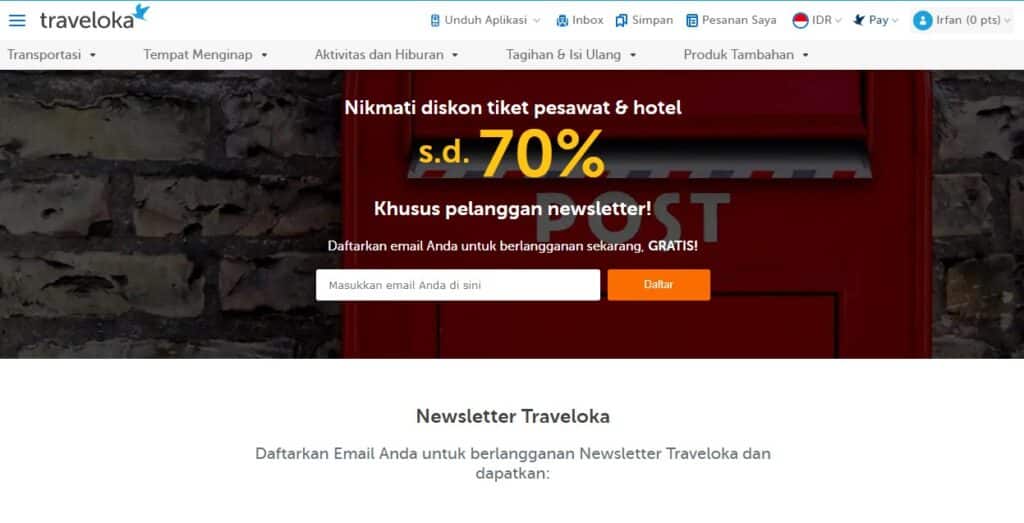 Berlangganan Newsletter Aplikasi