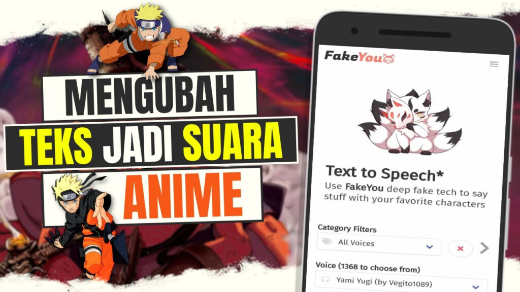 Cara Mengubah Teks Menjadi Suara Anime